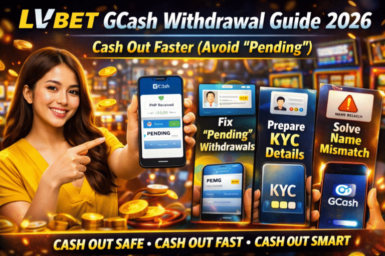 LVBET GCash Withdrawal Guide 2026: How Filipino Players Cash Out Faster (No More “Pending”)